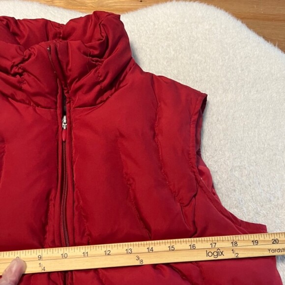 Nine West Womens Red Full Zip Down Filled Softshell Puffer Vest Size Large - Picture 9 of 10
